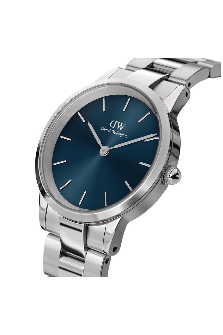 Iconic Bracelet Watch, 40mm, Alternate, color, SILVER/ BLUE