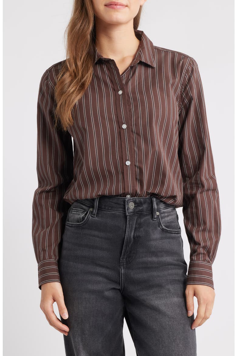 Belly Cotton Shirt, Main, color, ROCKY ROAD