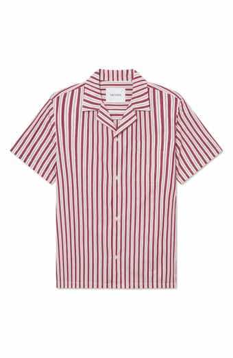 Klark Stripe Poplin Camp Shirt