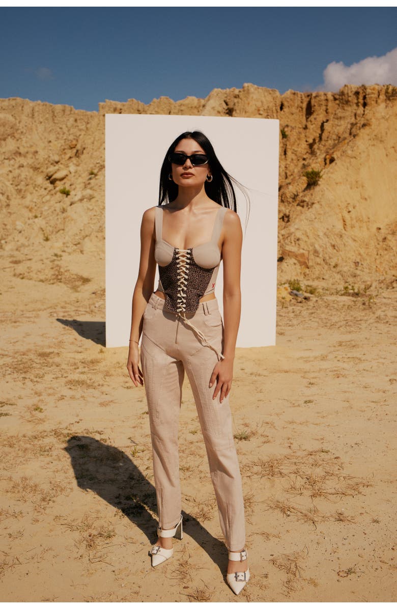 PCFG Linen Blend Free Heaven Boomerang Linen Pant, Alternate, color, Beige