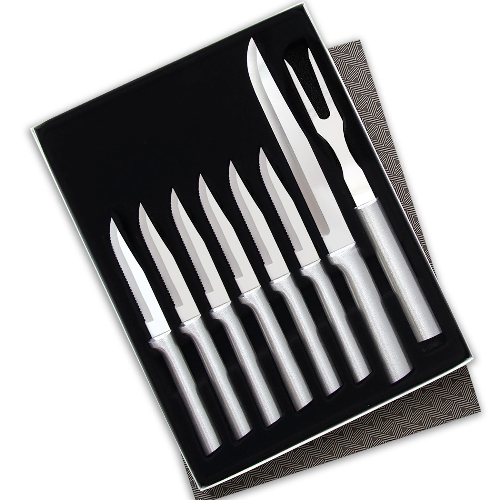 Rada 8 Piece Meat Lover's Set with Carving Set and Steak Knives in Silver at Nordstrom