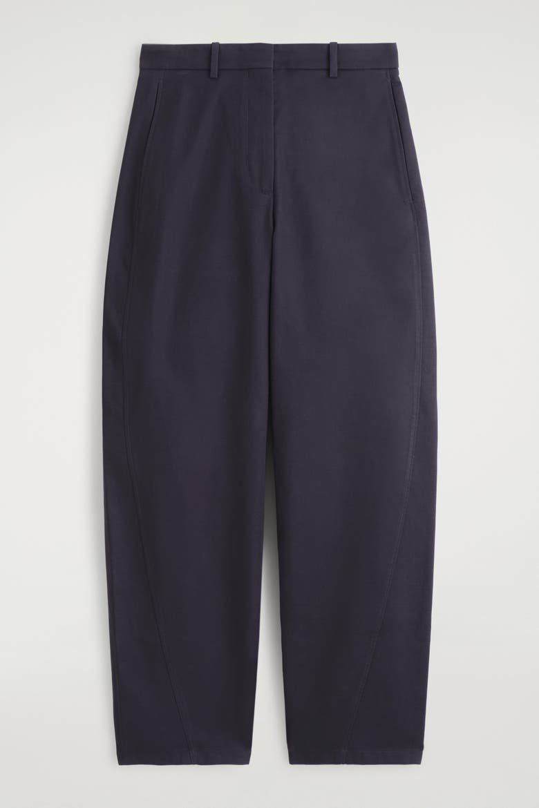 Barrel-Leg Cotton Chinos, Alternate, color, NAVY