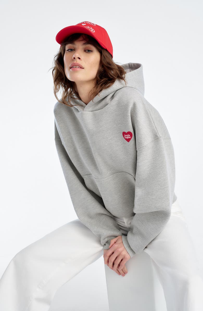 Favorite Daughter Valentine Logo Cotton Twill Baseball Cap, Alternate, color, Red