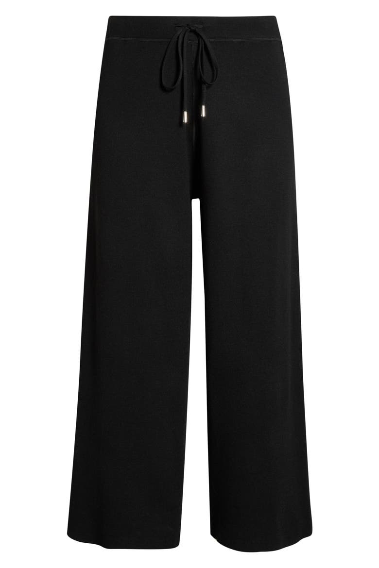 Odessa Reversible Pull-On Wide Leg Pants, Alternate, color, BLACK/ PEARL GREY MELANGE