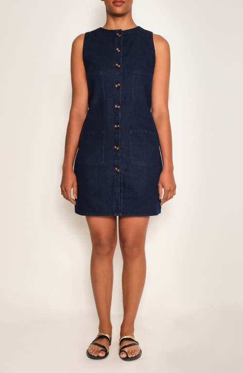 THE LULO PROJECT THE LULO PROJECT TILDE SLEEVELESS DENIM MINIDRESS