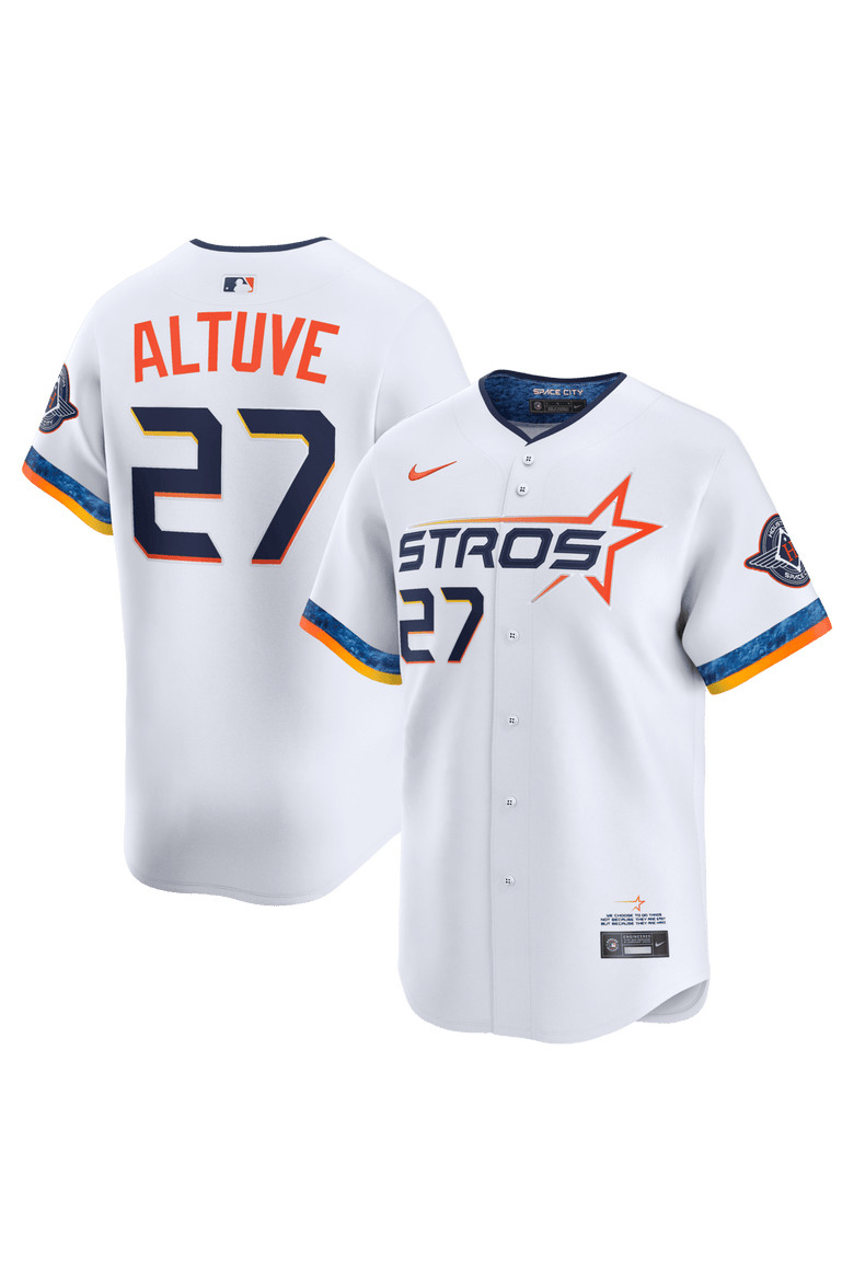 Men's Nike Jose Altuve White Houston Astros 2025 City Connect Limited Player Jersey, Main, color, White