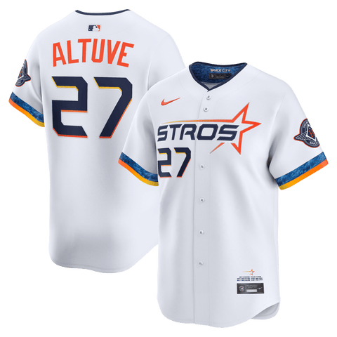 Men's Nike Jose Altuve White Houston Astros 2025 City Connect Limited Player Jersey