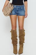 Princess Polly Cruiza Low Rise Denim Micro Shorts