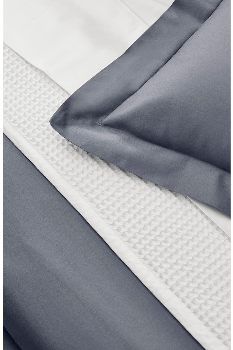Percale Hemmed 300 Thread Count Duvet Cover & Shams Set, Alternate, color, MINERAL