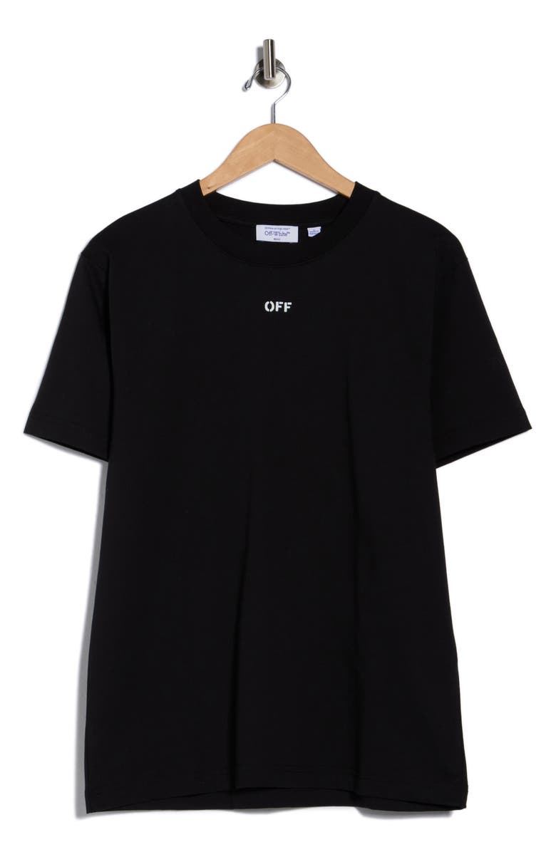 Off-White Arrow Slim Fit Graphic T-Shirt, Main, color, Black-White