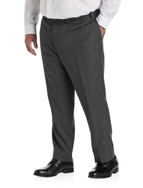 Big & Tall Micro Grid Suit Pants