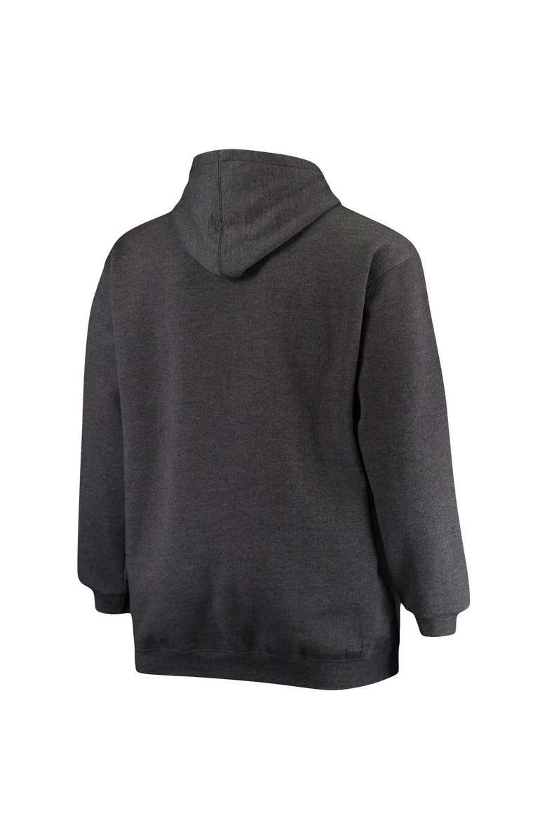 FANATICS Men's Fanatics Branded Heathered Charcoal Carolina Panthers Big & Tall Practice Pullover Hoodie, Alternate, color, 