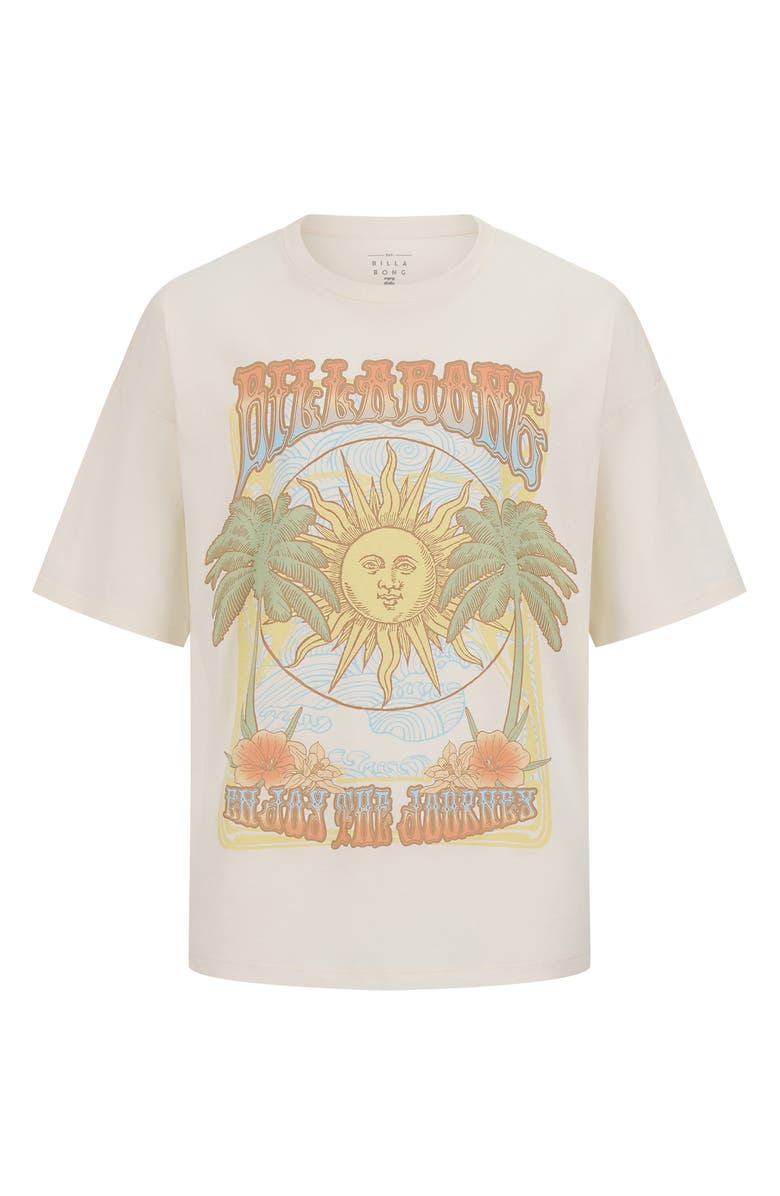 Billabong Kids' Journey Oversize Graphic T-Shirt, Main, color, Salt Crystal