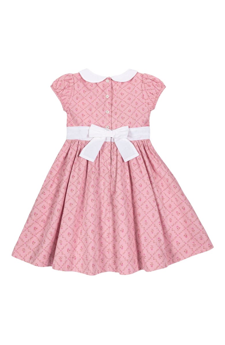 Hope & Henry Girls' Organic Sateen Peter Pan Collar Dress, Toddler, Alternate, color, 