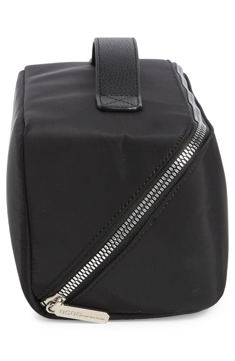 BCBG Fold Out Cosmetic Case, Alternate, color, Black