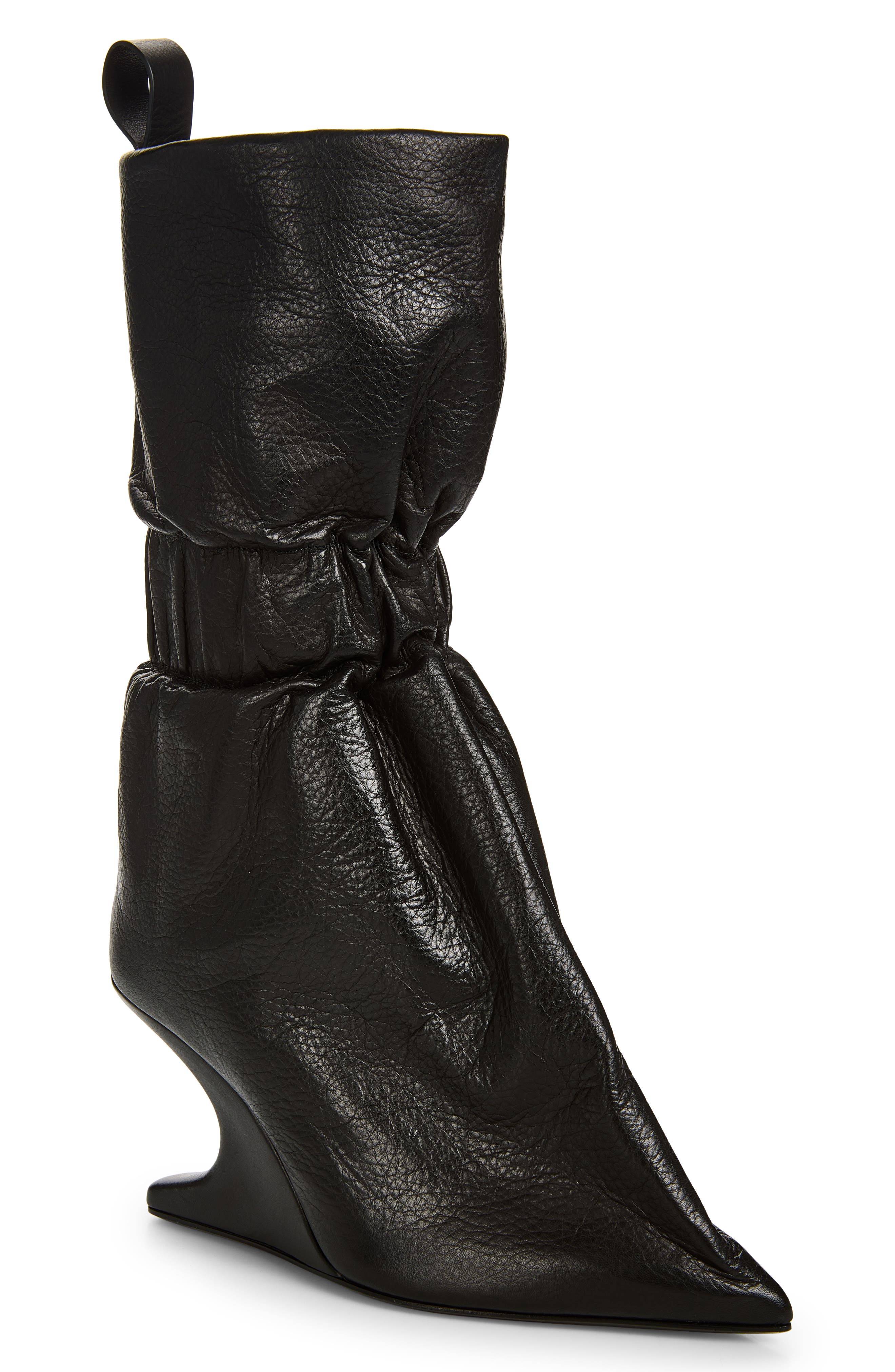 Cantitaquito Pointed Toe Wedge Boot, Main, color, BLACK