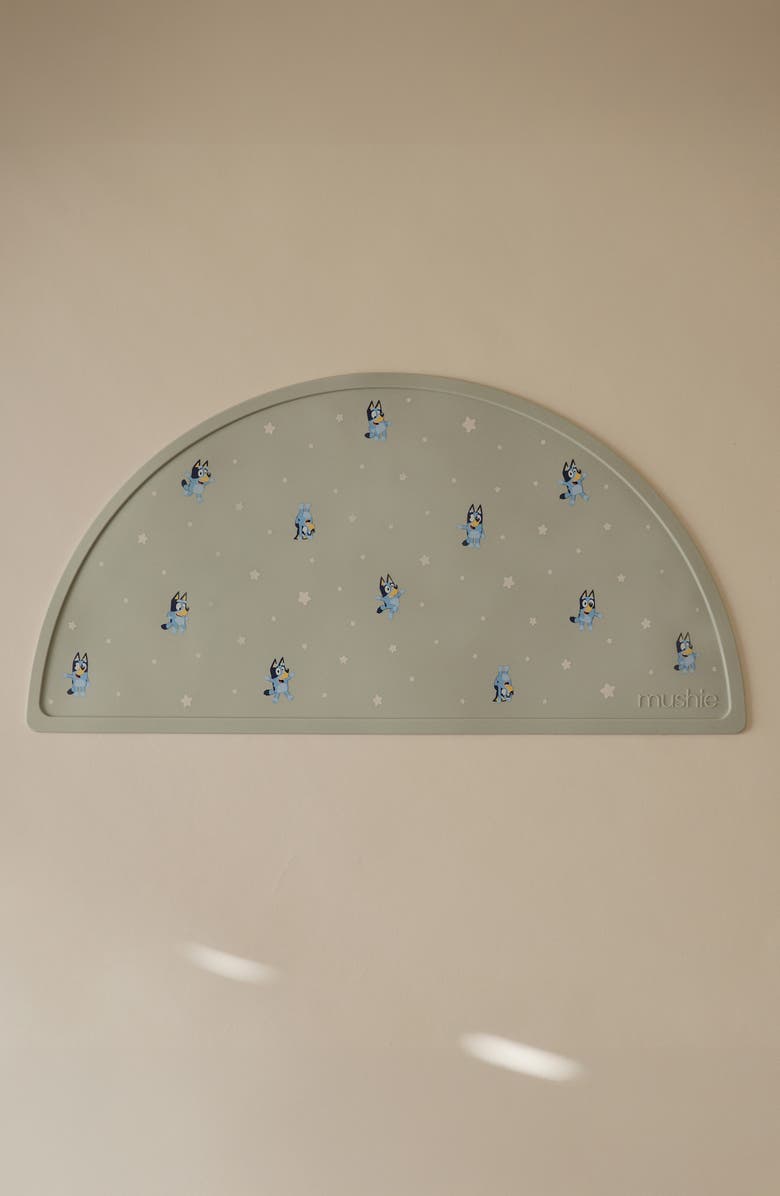 Mushie x Bluey Silicone Placemat, Alternate, color, Green