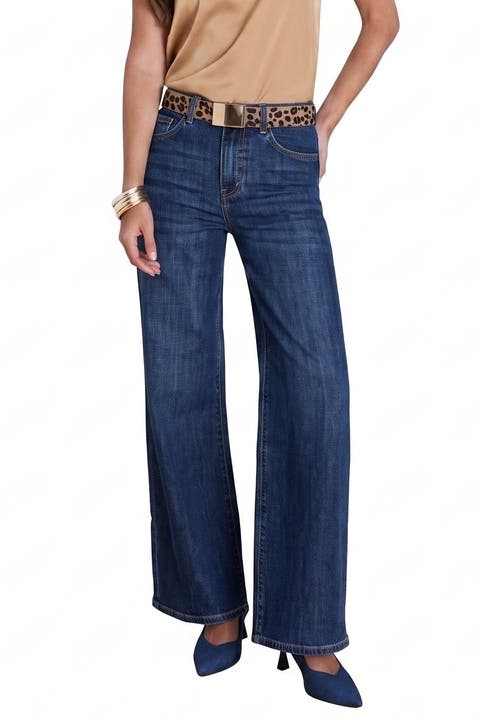 Celeste Slim Palazzo Jeans