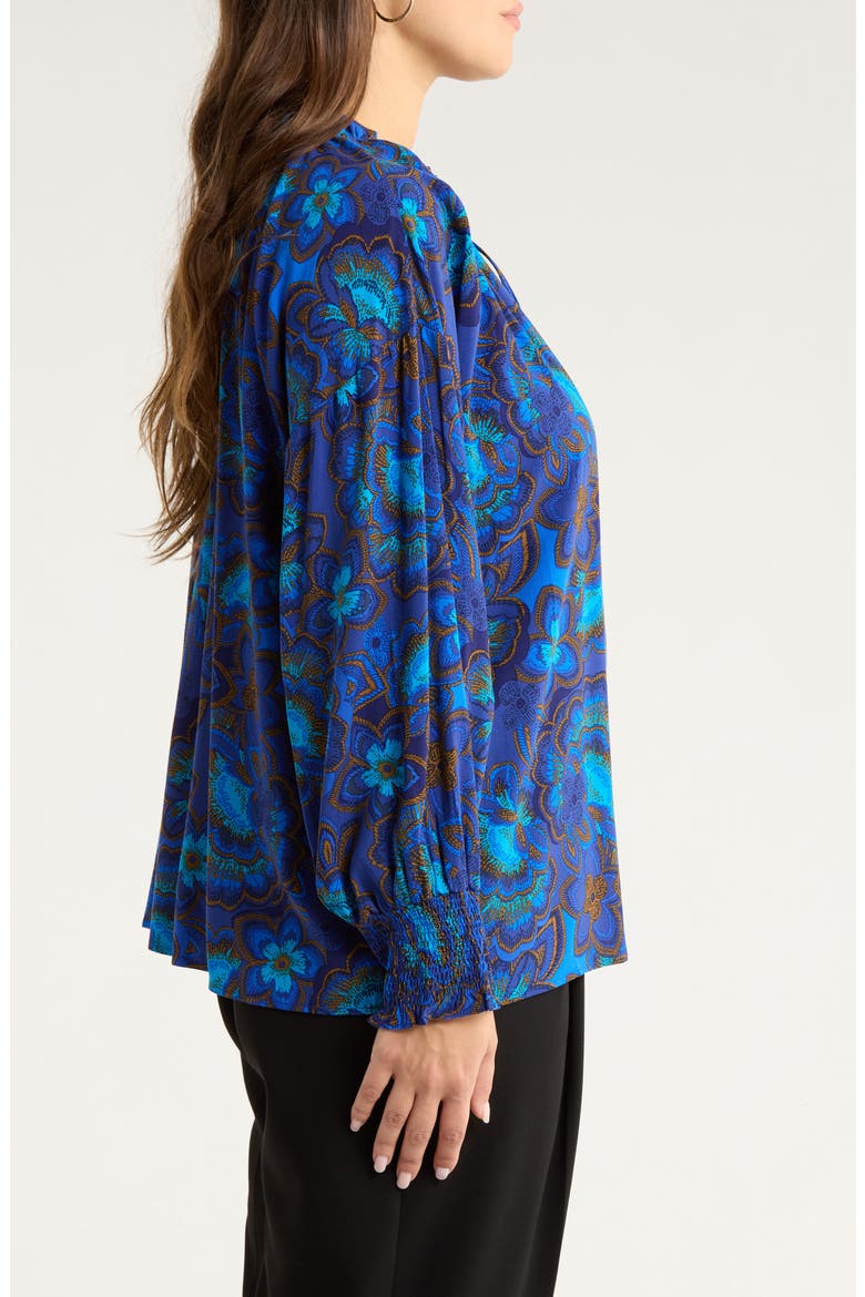 Bluford Floral Print Long Sleeve Shirt, Alternate, color, NAVY-BLUE