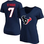 FANATICS Women's C.J. Stroud Navy Houston Texans Plus Size Fair Catch Name & Number Scoop Neck T-Shirt