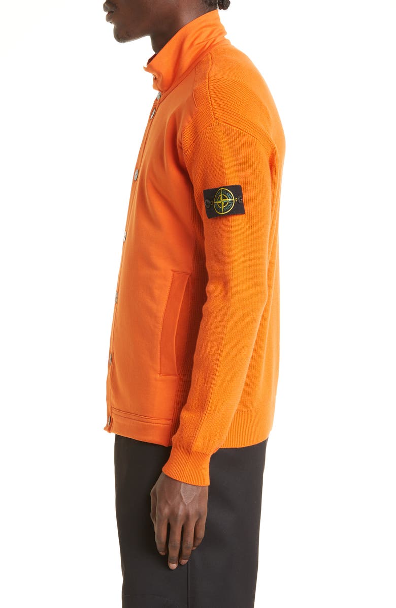 Stone Island Mixed Knit Jacket, Alternate, color, 