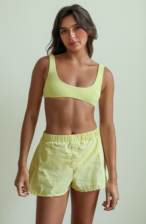 Dippin Daisys Sundaze Boxer Short In Yellow