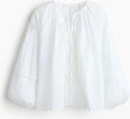 H&M Broderie Anglaise Cotton Blouse
