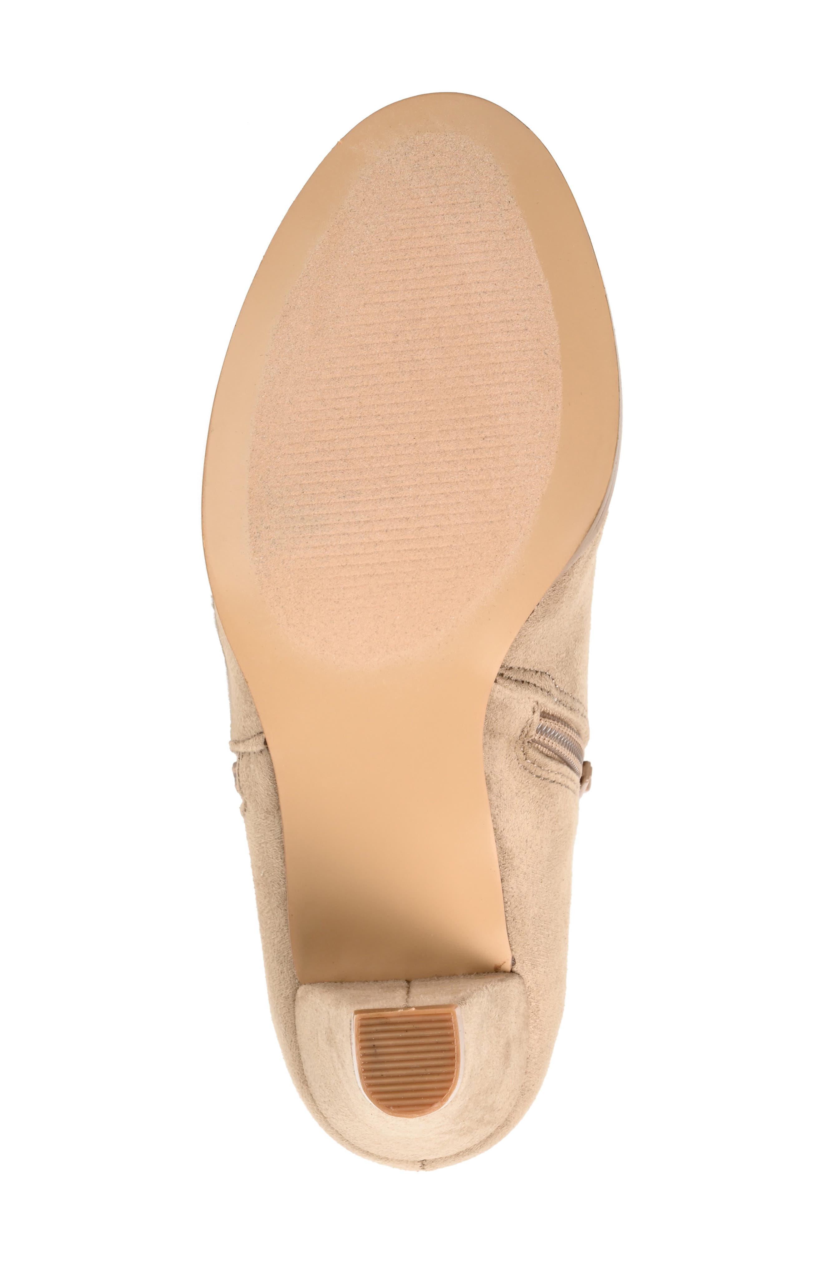 Sanzi Heeled Ankle Bootie, Alternate, color, TAUPE
