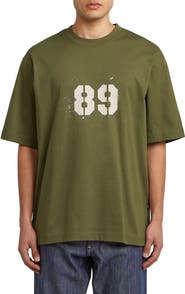 G-STAR Sprayed 89 Boxy Organic Cotton Graphic T-Shirt