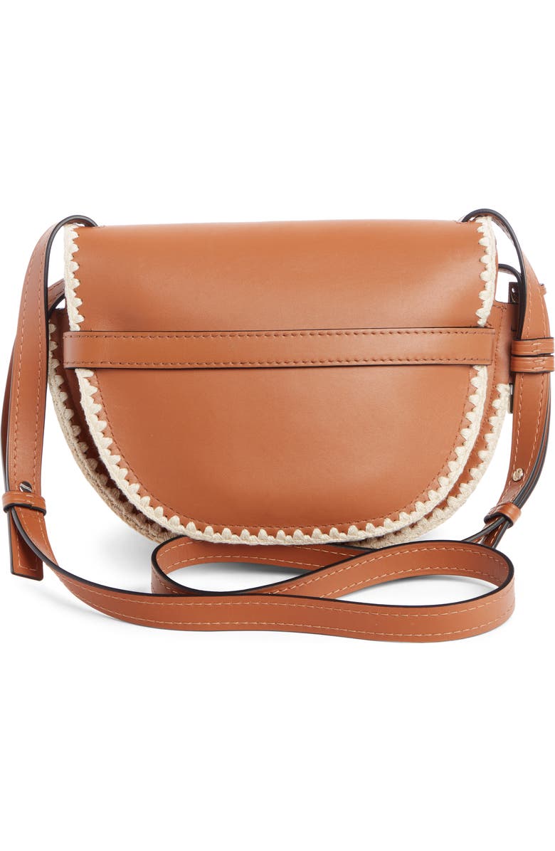 Loewe Small Gate Crochet Leather Crossbody Bag, Alternate, color,