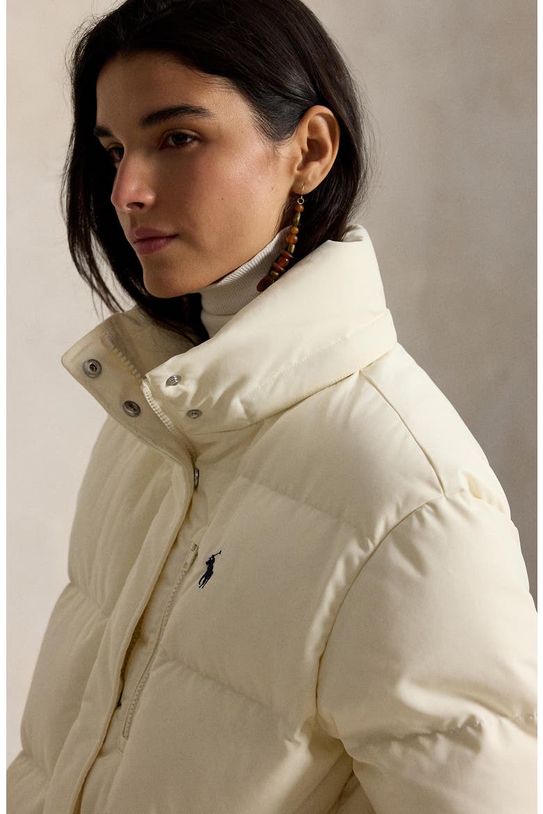 Water Repellent 750 Fill Power Down Puffer Jacket, Alternate, color, ESTATE CREAM