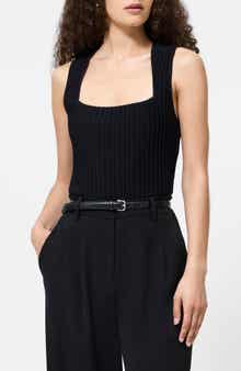 French Connection Ottoman Crinkle Sleeveless Top