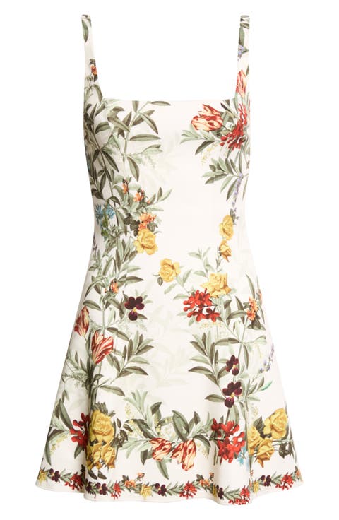 Julia Floral Print Sleeveless Minidress