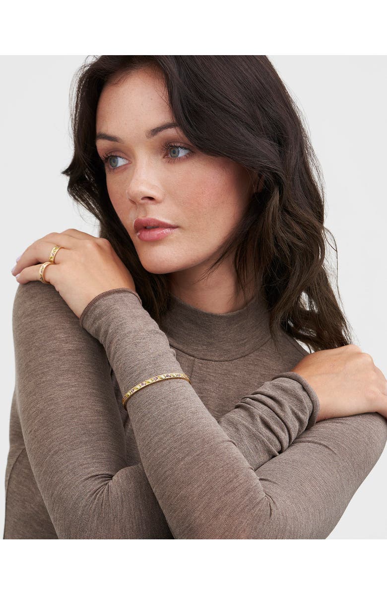 Fable England Blackberry Bramble Gold Bangle, Alternate, color, Gold