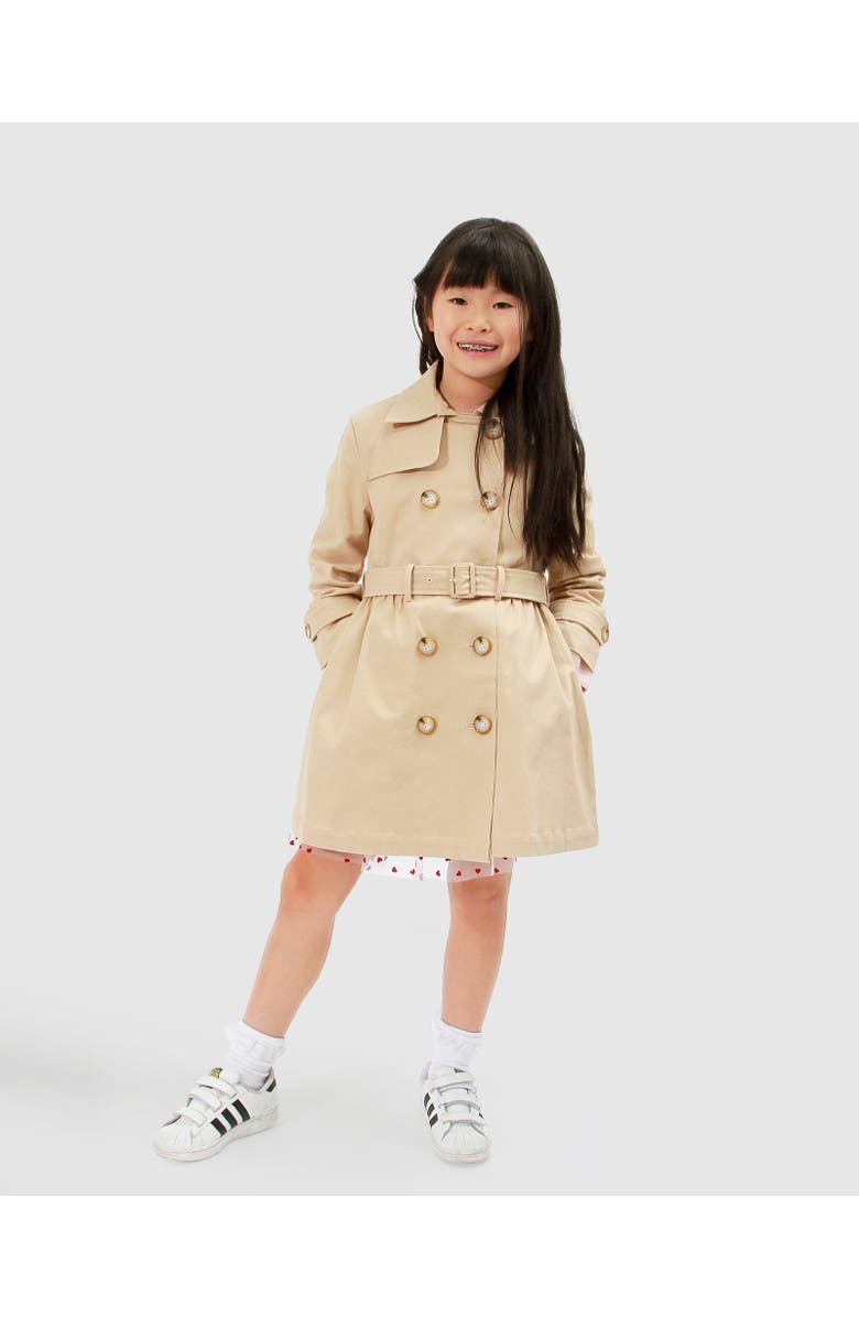 Belle & Bloom Miss Sunshine Trench Coat, Main, color, Camel
