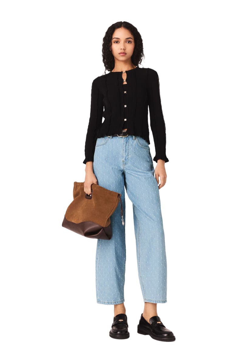 maje 2-in-1 cardigan, Main, color, 