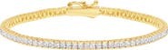 Crislu Princess Cubic Zirconia Tennis Bracelet