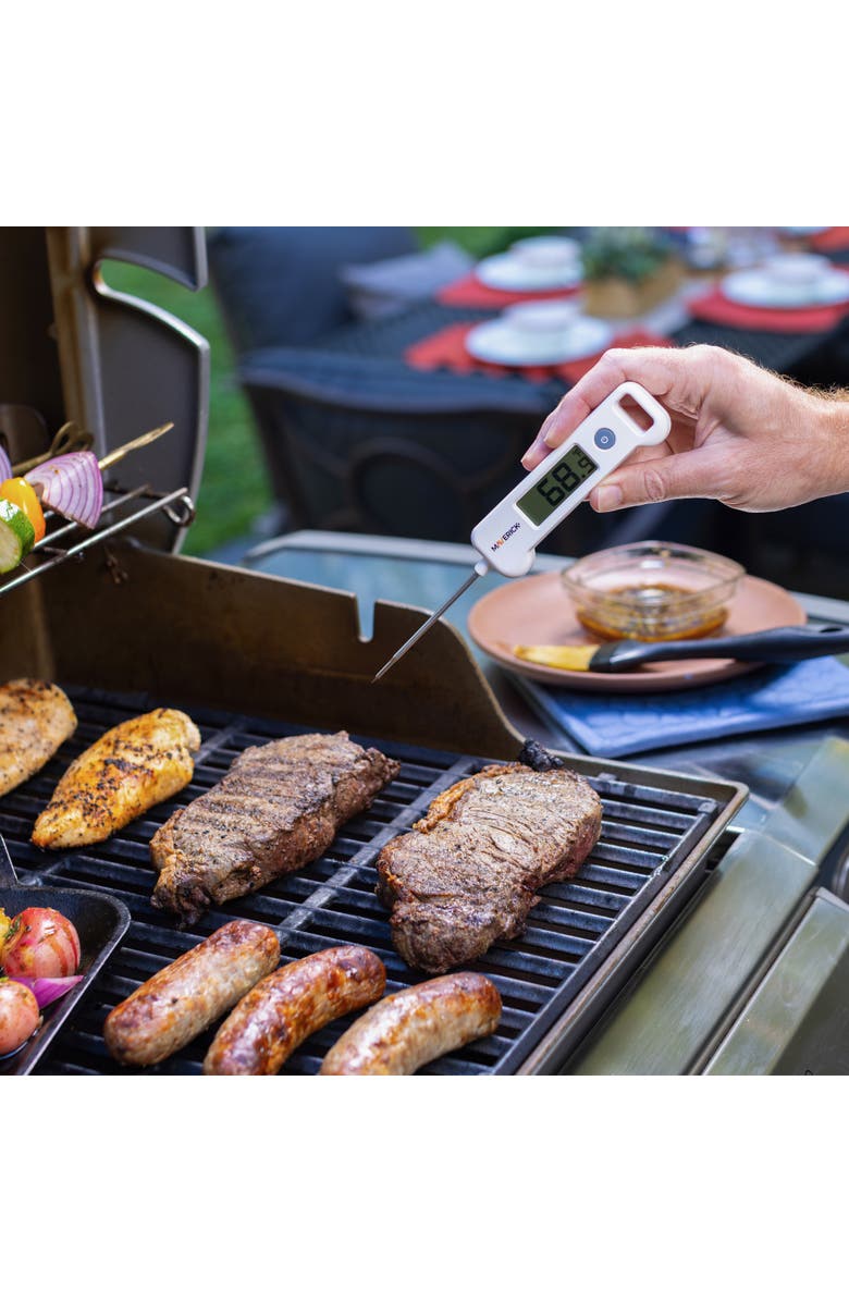 Maverick Folding Probe Digital Thermometer, Alternate, color, White