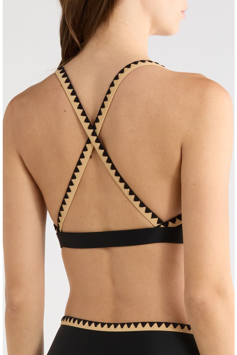 Kara Bikini Top, Alternate, color, BLACK COLORBLOCK