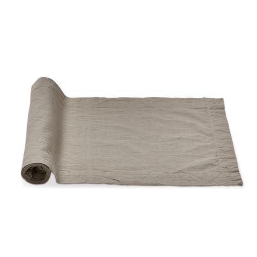 Tag Threads Slub Runner Sand Brown Cotton Table Runner For Spring