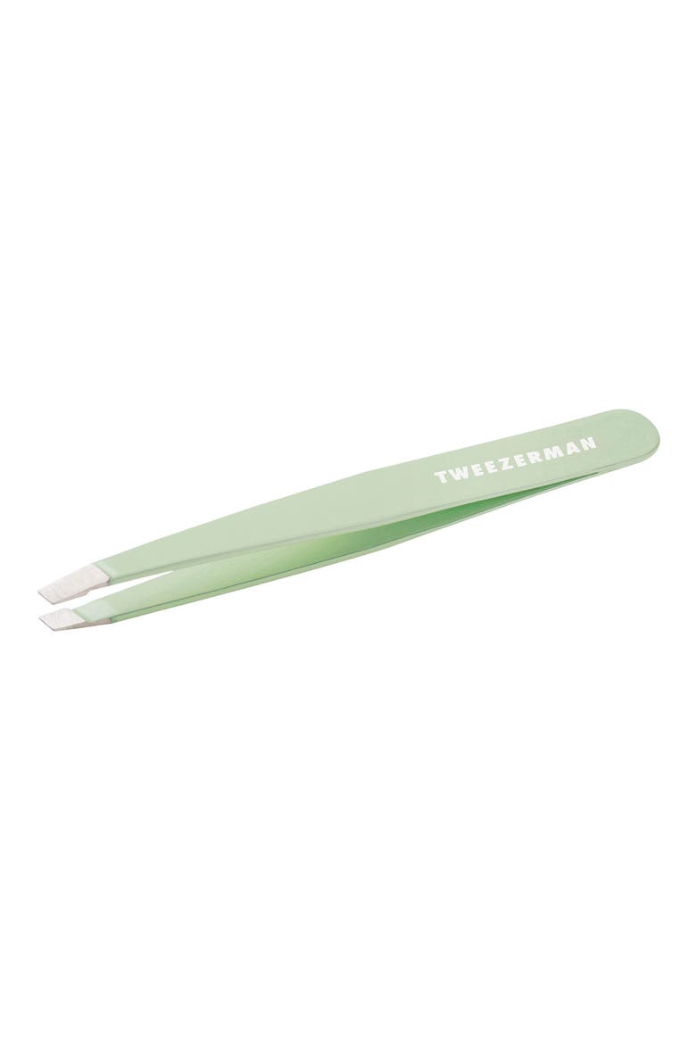 Pistachio Slant Tweezer, Main, color, PISTACHIO