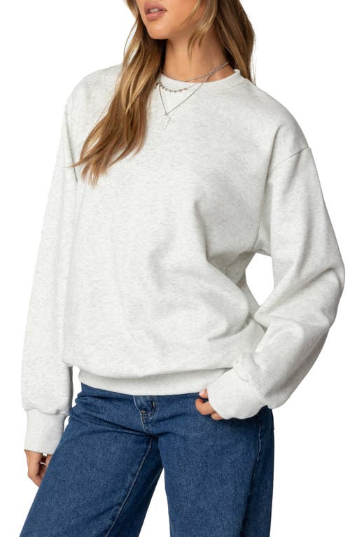 Edikted Laurey Oversized Sweatshirt In Gray-melange