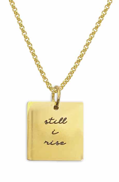 Script Pendant Necklace