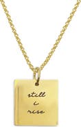 STEELTIME Script Pendant Necklace