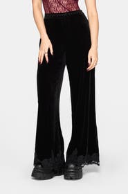 Disturbia Velis Velour Wide Leg Trouser