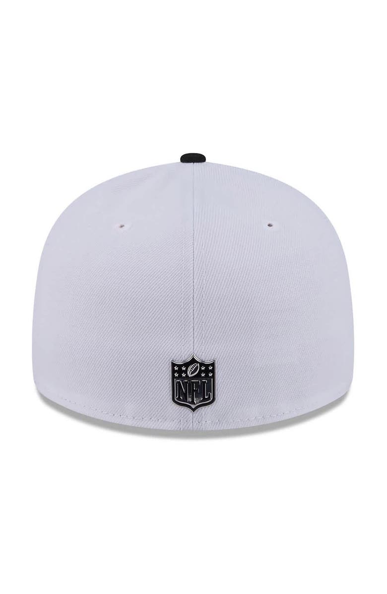 New Era Men's New Era  White/Black Pittsburgh Steelers 2026 NFL Draft Pre-Curved 59FIFTY Fitted Hat, Alternate, color, White