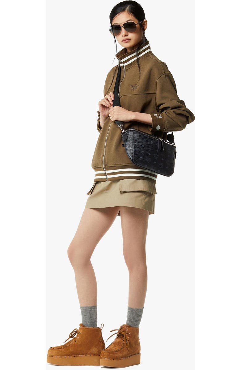 MCM Small Diamant 3D Crossbody in Visetos Leather Mix, Alternate, color, Bk