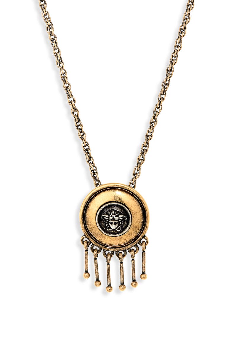 Scudo Pendant Necklace, Main, color, GOLD PALLADIUM 82