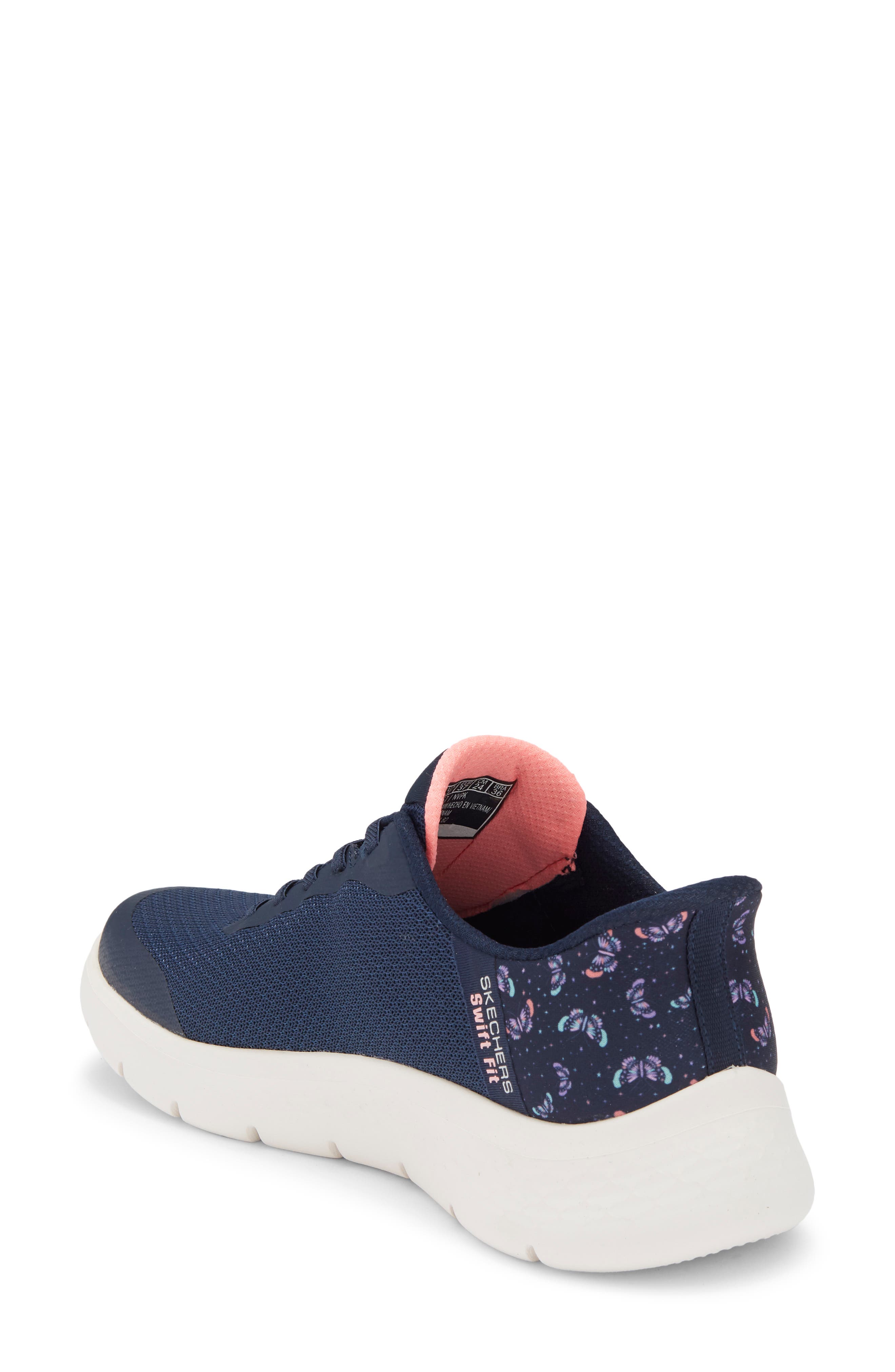 Go Walk Flex Swift Walking Shoe, Alternate, color, NAVY PINK