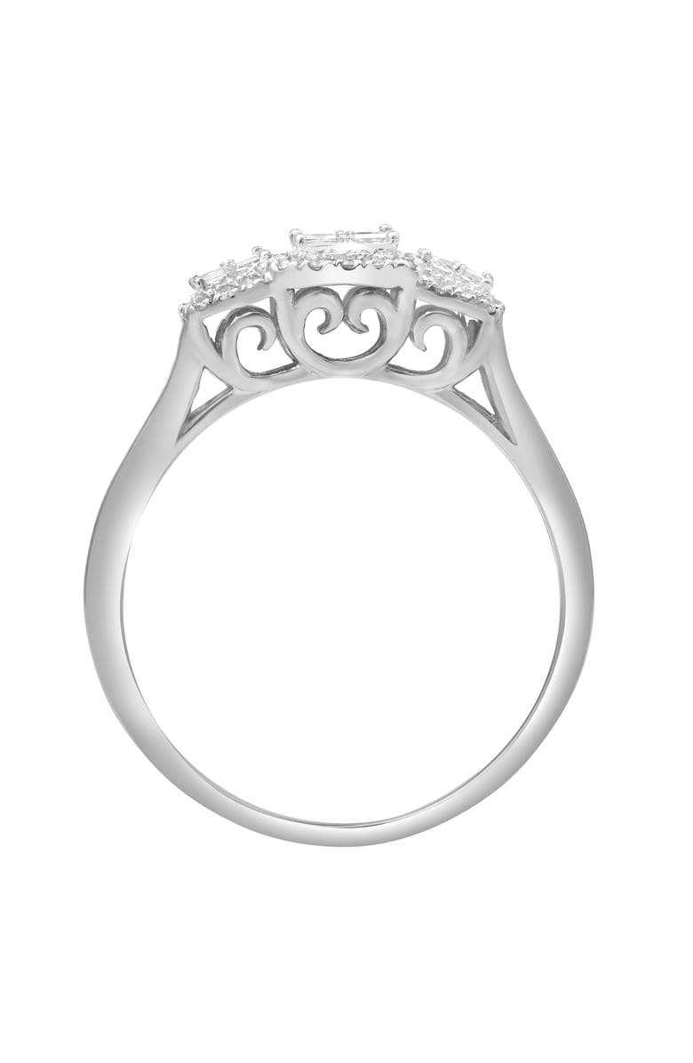 LuvMyJewelry Varenne 0.35 Ct 10K Gold Diamond Ring, Alternate, color, 10K White Gold